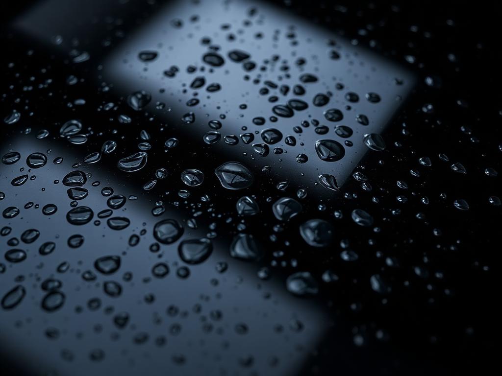 Coating cure — hydrophobic beading